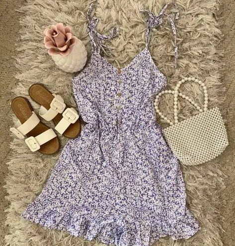 Boutique NEW Purple & White Romper