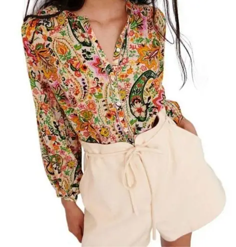 Ba&sh Bianca Blouse In Vert Small NEW