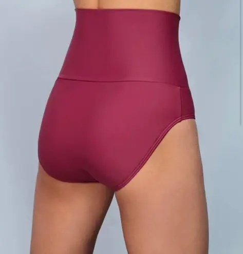 [DM Fashion] Maroon Banded Midrise Swim Bottoms