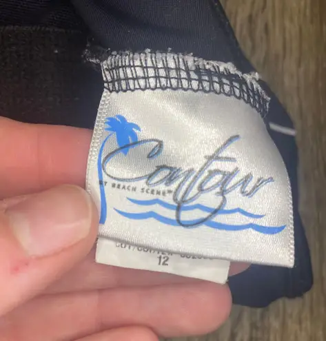 Womens Contour Black One Piece Swimsuit