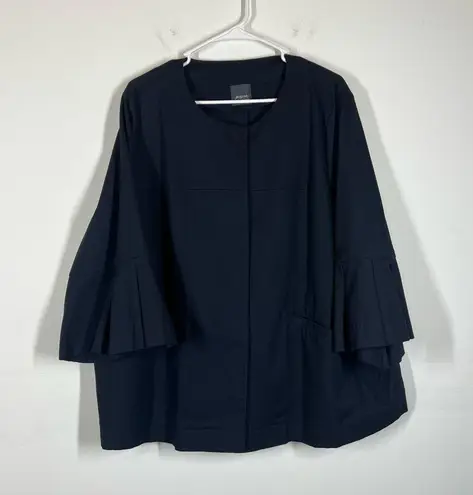 Marina Rinaldi Persona Navy Blue Blazer Jacket Size US 22