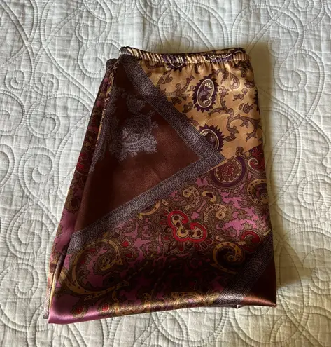 Wrapper Vintage Printed Midi Skirt