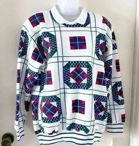 Jason Maxwell NWT Sz S Womens White Quilted Sweatshirt Collar Shoulder Pads