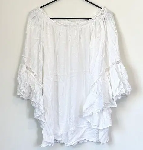 Elan  Off the Shoulder Flowy Blouse - One Size