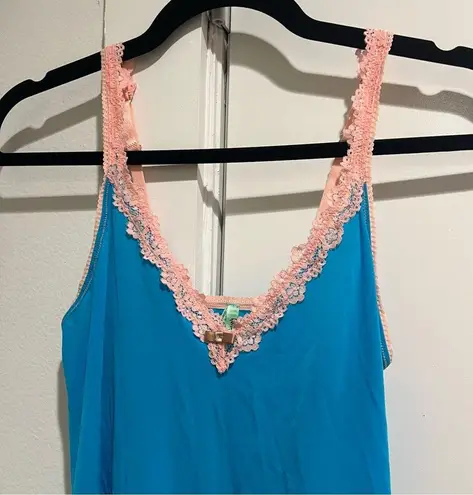NEW Honeydew Blue and Pink Chemise