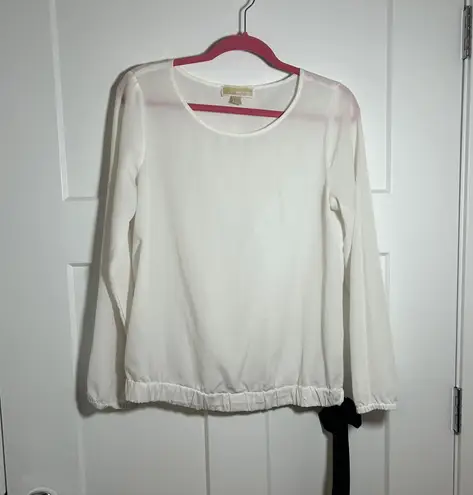 Michael Kors oversized medium/fitted large white top, bridal bachelorette top