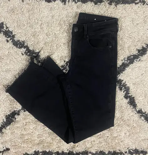 American Eagle Black Next Level Stretch Kick Boot Jeans