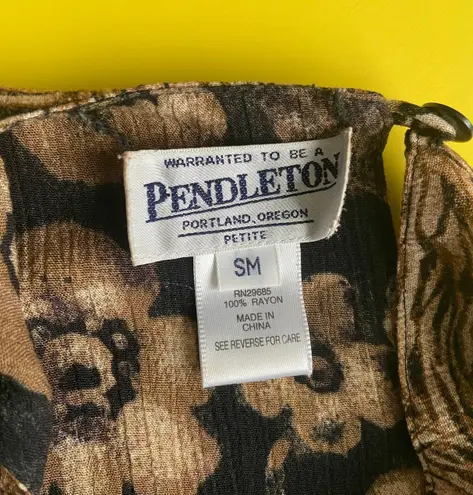 Pendleton Vintage Tiger Print Floral Tank Top & Skirt Matching Set