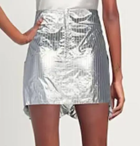 Isabel Marant Mucius Striped Metallic Miniskirt size 8