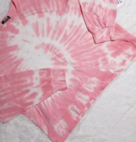 Jolie & Joy Tie Dye Asymmetrical Sweatshirt Sz 1X Pink