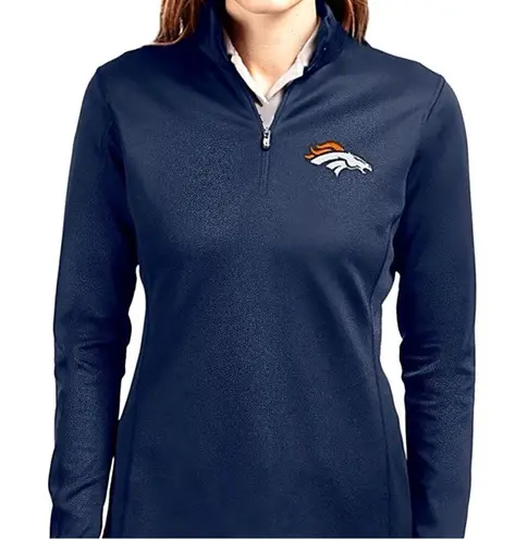 Denver Broncos navy blue pullover fleece
