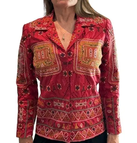 Johnny Was Biya Mandela silk jacket NWT