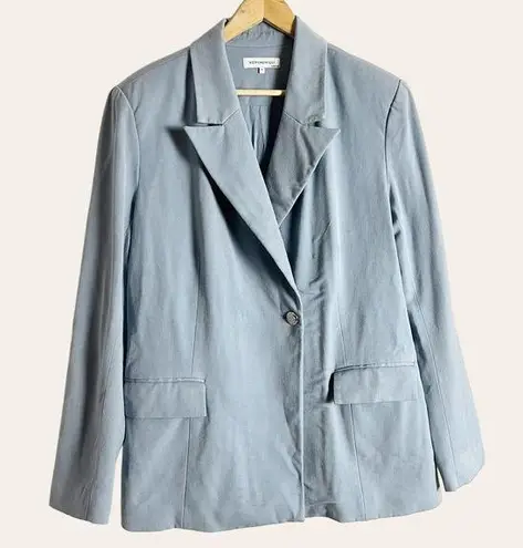 We Wore What Light Blue Peak Lapel Women’s Blazer Jacket Size Medium