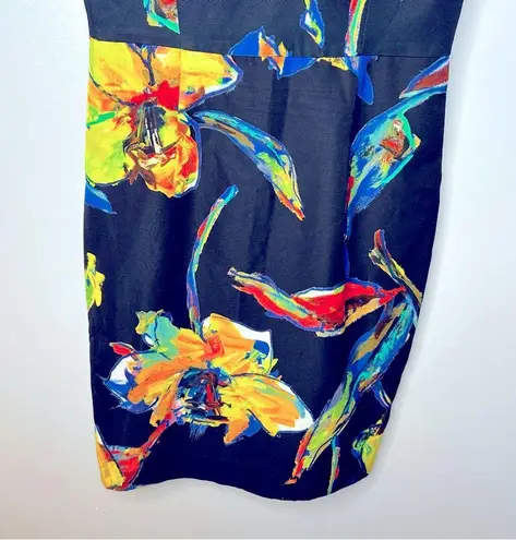 Milly  Sleeveless Pop Art Ella Midi Dress Size 8