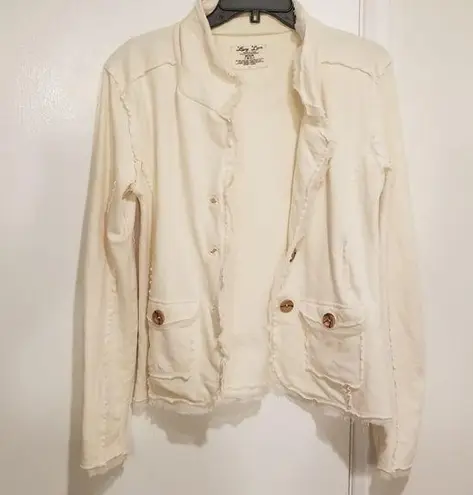 Lucy Love 💕💕 Raw Edge Sweater Blazer Medium