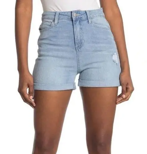 Abound 5/$20  Blue Light Wash High Rise Cuffed Denim Jean Shorts Size 26