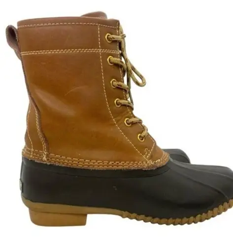 Khombu  Women's Letty Leather Duck Boots Waterproof