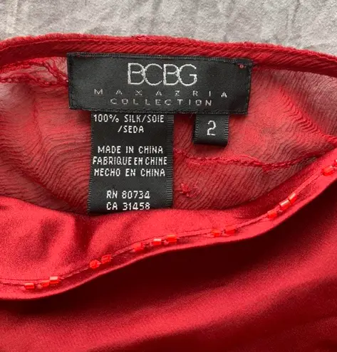 BCBGMAXAZRIA Red Hand-Me-Down Tank top 