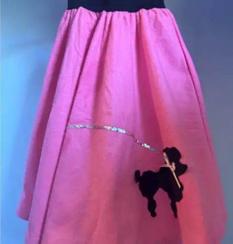 Fun World 50's Sock Hop Poodle Skirt Halloween Costume Pink Size Small / Medium