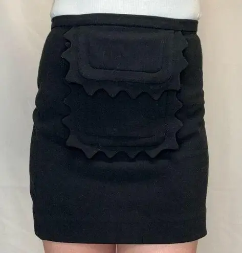 Victoria Beckham for Target Women's Black Apron Pocket Mini Skirt XS Extra Small