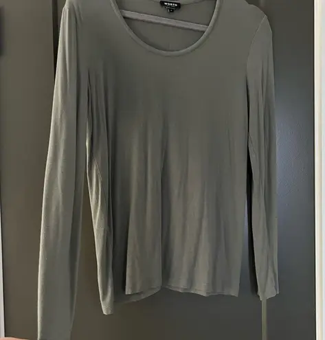 Worth NYC Gray Long Sleeved T