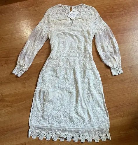 Gypsy Spell & The Dawn Lace Belted Midi Dress