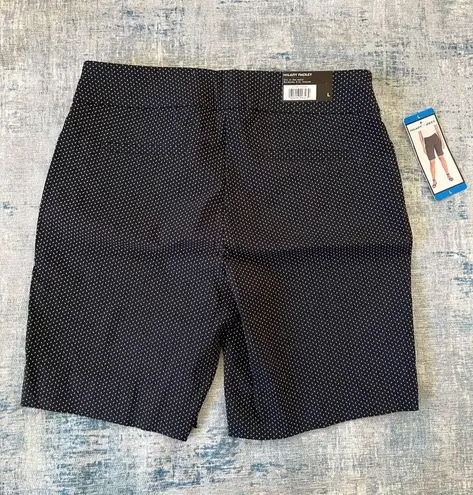 Hilary Radley Navy & Off White Combo Bermuda Shorts Large