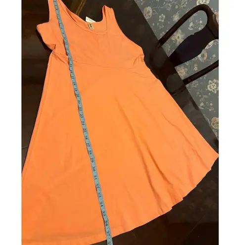 Herou Tank Dress Casual Sleeveless Knit Summer Dress XXL Orange Peach Color Boho