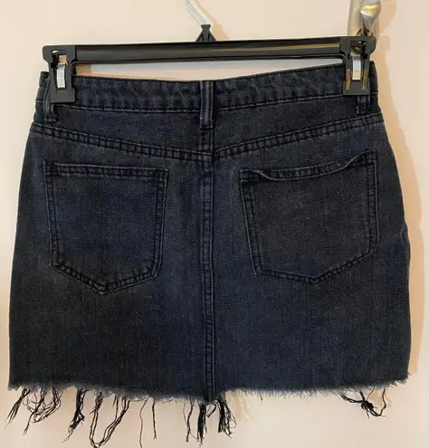 Signature 8 Black Denim Skirt