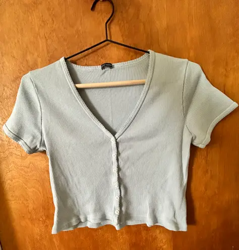 Brandy Melville Button Crop Top