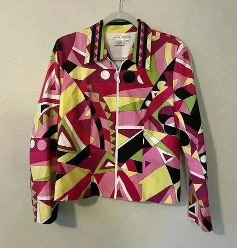 Maggy London Zipper Blazer Jacket Size 8