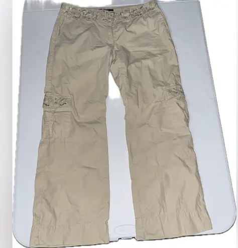 Daisy Fuentes Beaded Khakis Petite Pants