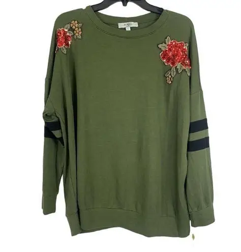 Moa Moa Women's Olive Black Top