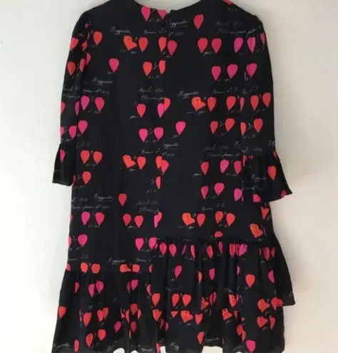 Alexander McQueen NWOT  heart print silk dress