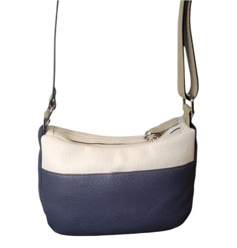 Giani Bernini Navy, Oatmeal and White Women's Crossbody Bag New With Tags