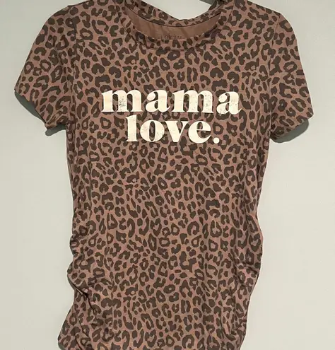 a glow Maternity Animal Print Mama Love Tshirt