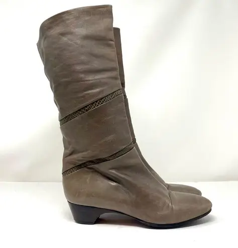 36.5 Vintage leather boots purchased in Paris, made in Italy, size