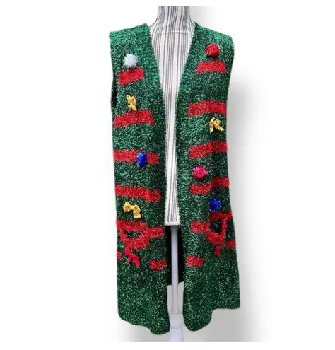 Ugly Christmas Sweater Tinsel Christmas Vest