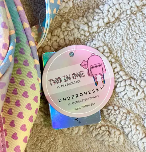 Under One Sky Multicolored rainbow backpack with coin purse - Image 4