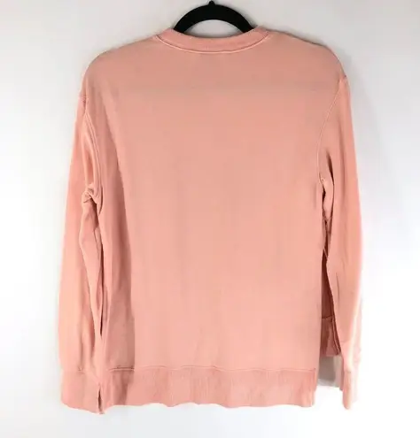 Joy Lab Womens Sweatshirt Pullover Hi Lo Hem Crew Neck Pink XS