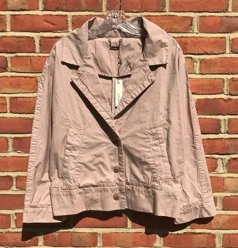 Capulet Tan Revolve Oversized Collared Button Up Utility Jacket