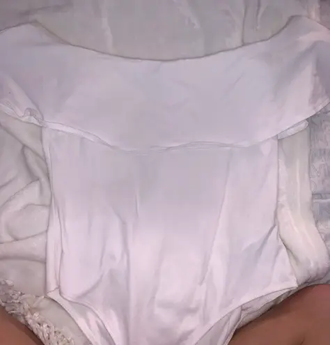 Forever 21 White Off The Shoulder Bodysuit