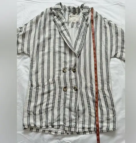 Pilcro and the Letterpress Pilcro by Anthropologie Striped Blazer Women’s S Double Breasted Casual