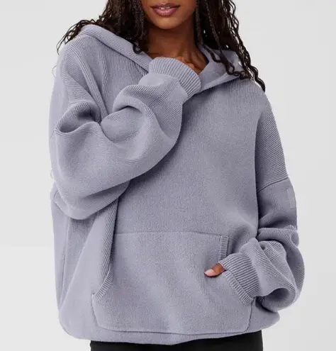 Alo Yoga Scholar Hooded Sweater Fog M