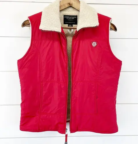 American Eagle  Sherpa Lined Vest Womens Size Medium Shelter Series Outdoor Fall