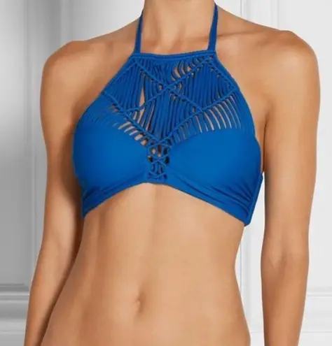 Mikoh 💕💕 Macrame Bikini ~ Waimea Woven Halter Top XL & Cayman Bottoms M NWT
