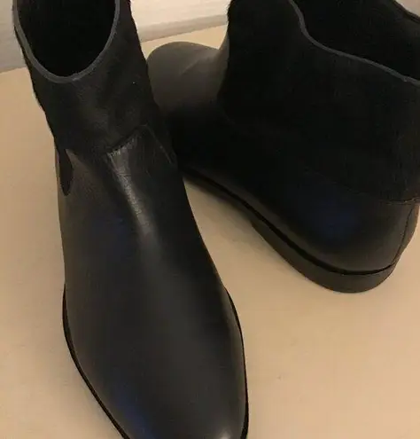 Saint & Libertine women black leather short boots Size 6