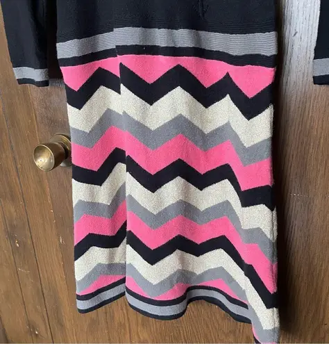 Milly of New York Sparkle Zig Zag Dress Black Size M