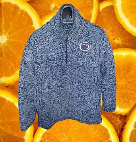 Boxercraft Blue Sherpa Style 1/4 Zip Penn State Size Medium