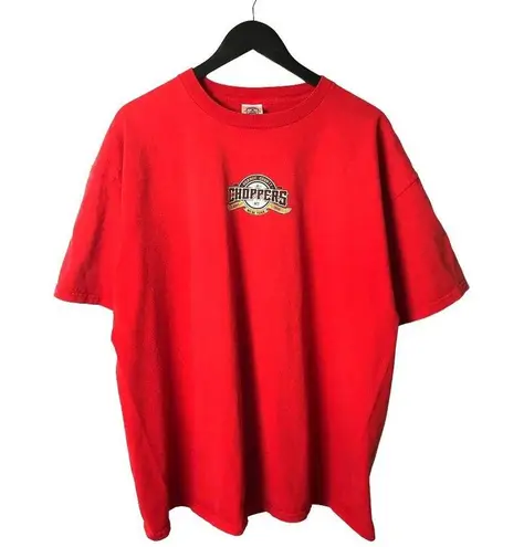 00s Vintage Choppers T Shirt Motorcycle Biker Graphic Tee Short Sleeve Red XXL Size undefined